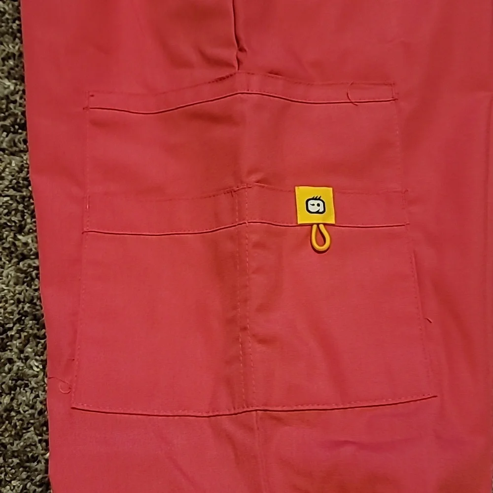 WonderWink Pink Scrub Bottoms with Flared Design NWT - Picture 3 of 4